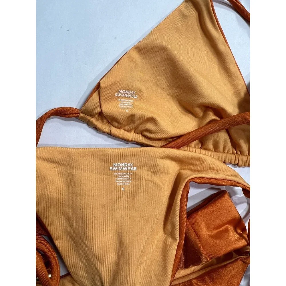 MONDAY Swimwear Hanalei Bikini In Orange